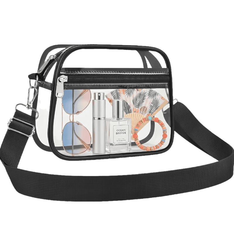 TEMU Women's Crossbody Bag, Transparent Sports Bag For Going Out, Suitable For Men And Women, Applicable To Outdoor Occasions When Going Out