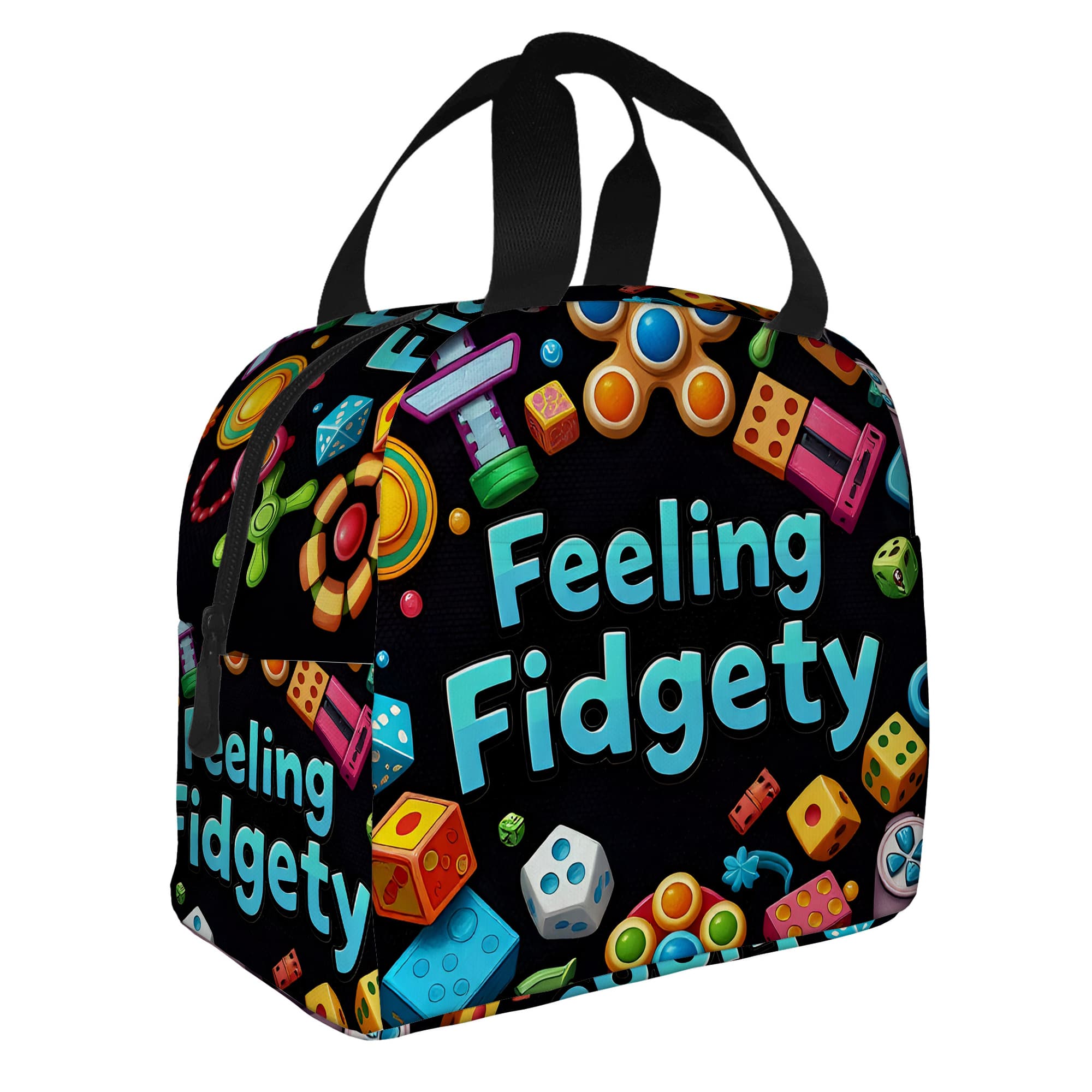 TEMU 1pc, Fidget Toys Collection Printed Thermal Bag, Insulation Bag, Insulated Bag, Not For Food Contact, Suitable For Home, Restaurant, Office, Unisex Portable Reusable, Insulated And Refrigerated