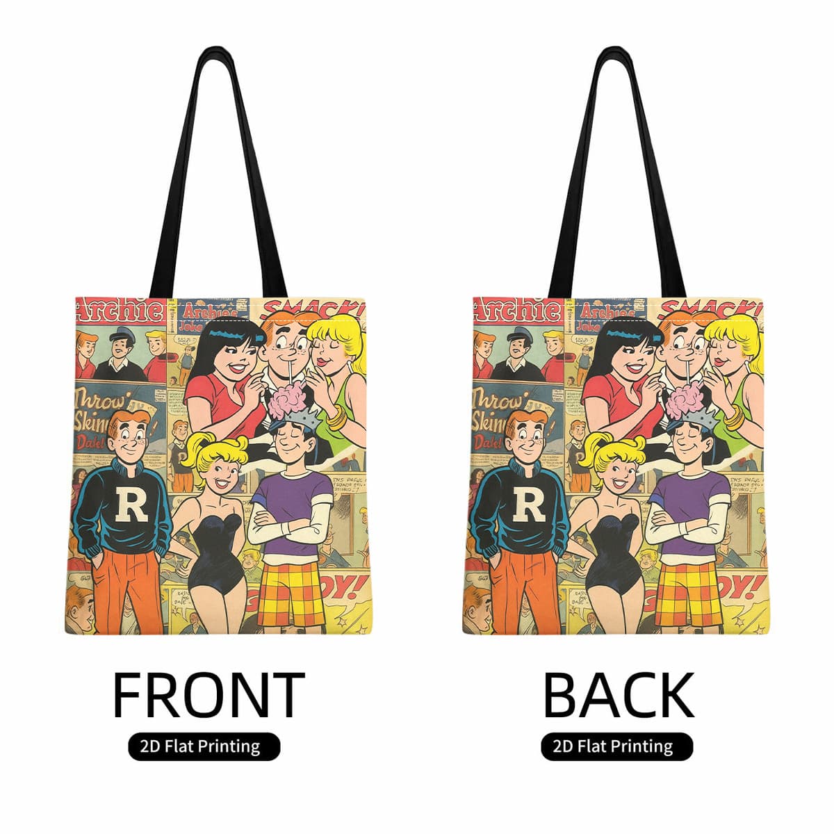 TEMU 1pc & High Tote Bag - Iconic Comic Print With , , & Suitable For Work, Travel, Gifts For,, Fans - Bag For, Shopping, Everyday Use
