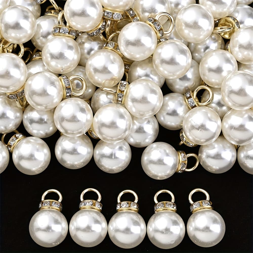 TEMU Neovivi 8/10/12/14/16mm Acrylic Spacer Beads Suitable For Jewelry Making - Round Spacer Beads For Necklace, Earring, Bracelet Centerpiece, & Sparkling Beads For Diy Crafts