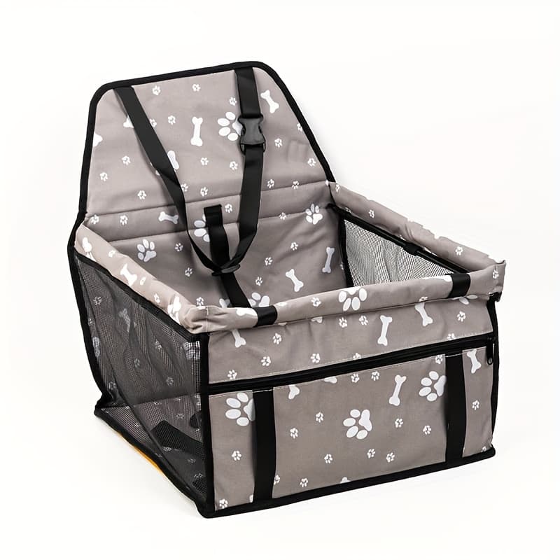 TEMU Dog Car Booster Seat, Oxford Breathable Folding Soft Washable Travel Bag For Cats, Pet Travel Carrier Bag With Safety Leash