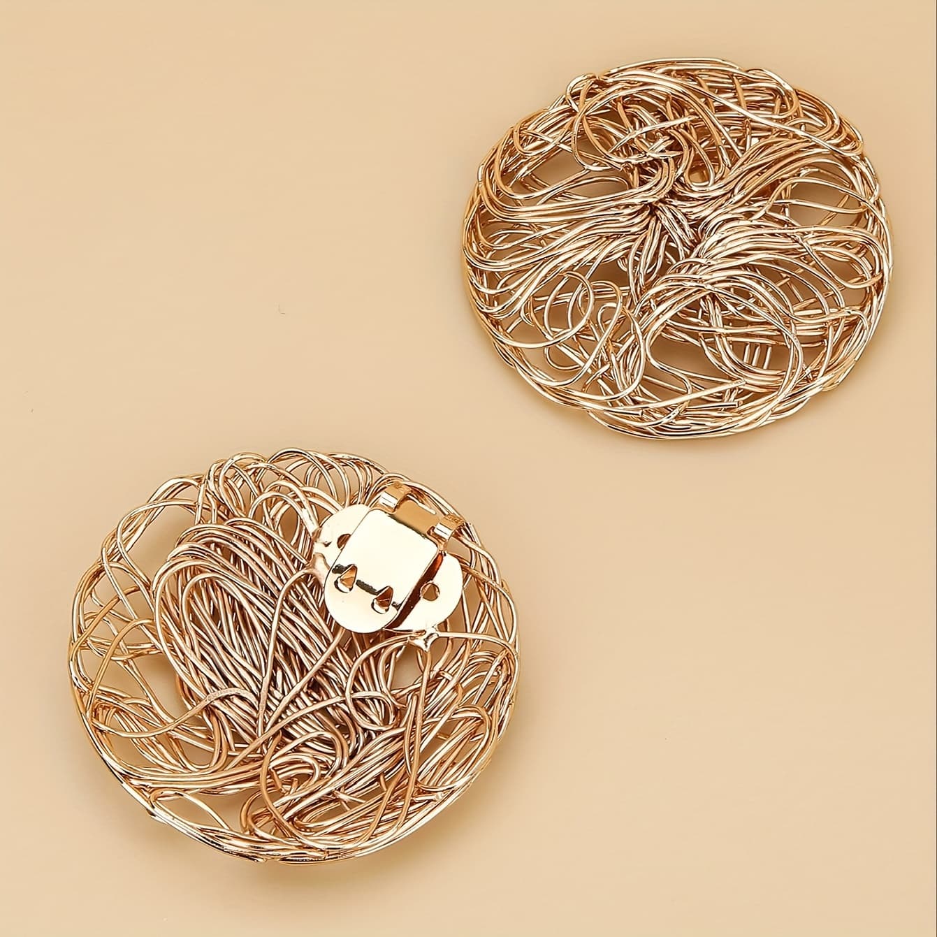 TEMU 2-pack Minimalist Trendy Round Shoe Flowers Shoe Clips Removable Shoe Ornaments For Party High Heels