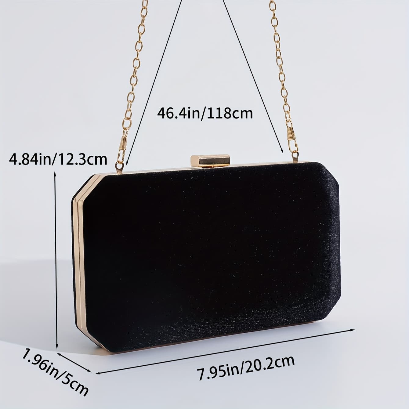 TEMU Black Plush Detachable Shoulder Chain Lightweight Directional Women's For Banquet Handbag, Elegant 1 Shoulder Backpack Suitable For Banquets, , Parties, Weddings