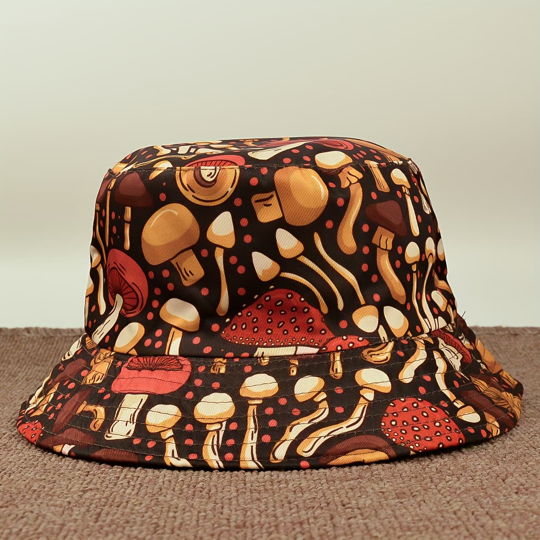 TEMU Mushroom All- Magical Outdoor Unisex Couple's Bucket Hat, Essential For Hiking