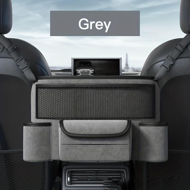TEMU Car Handbag Holder Between Seats Large Capacity Car Purse Holder Automotive Consoles And Organizers For Document Phone Storage Car Organizer