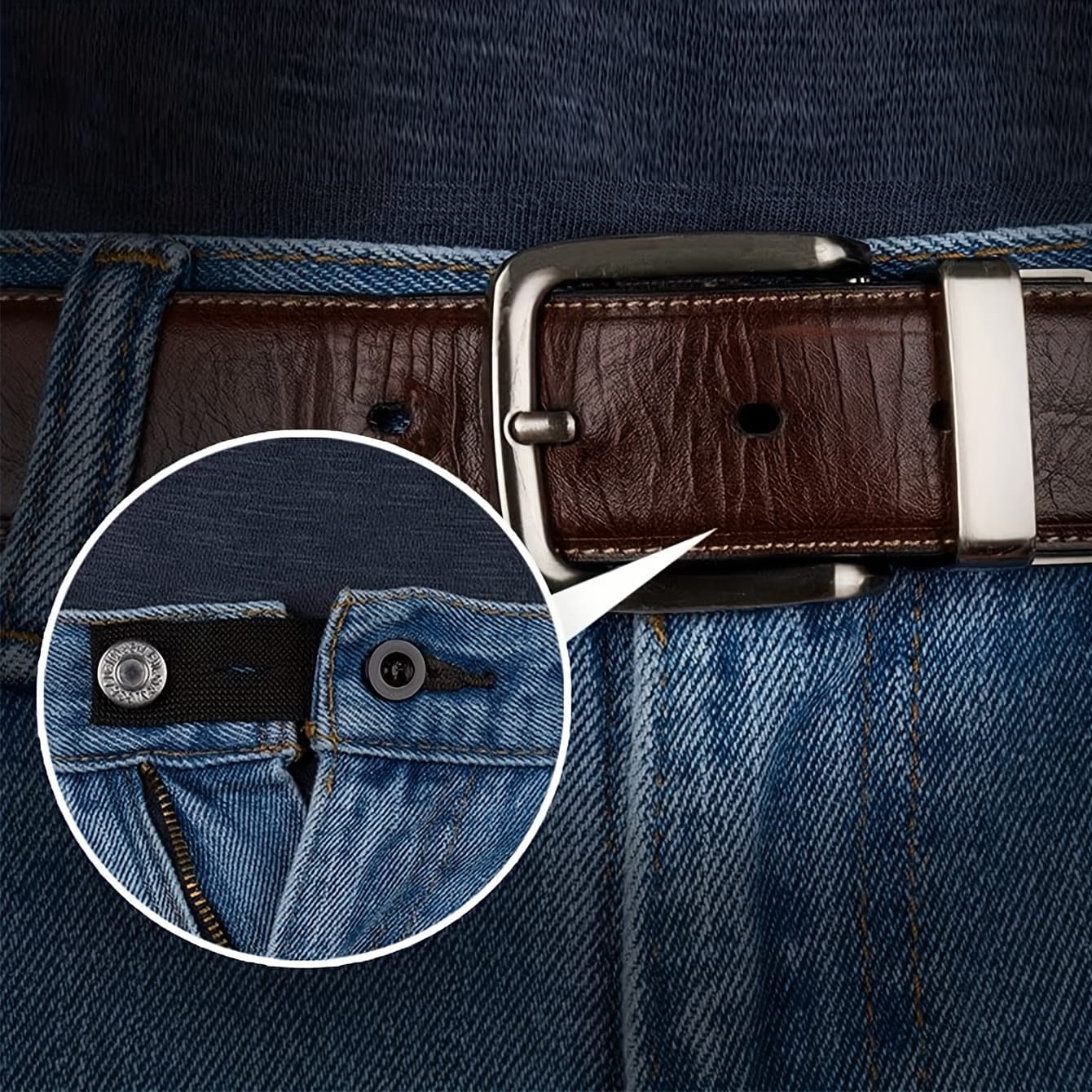 TEMU 2pcs-adjustable Pant Belt Waist Extension