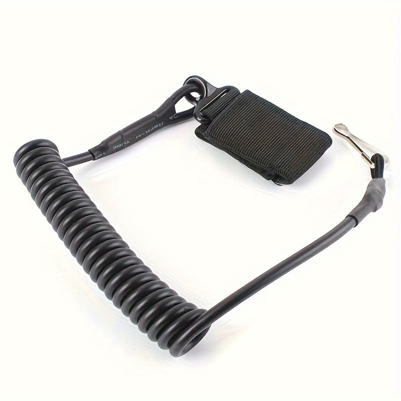 TEMU For Tactical Belt, Multi-functional Backpack Decoration, Practical Safety Tactical Spring Rope.