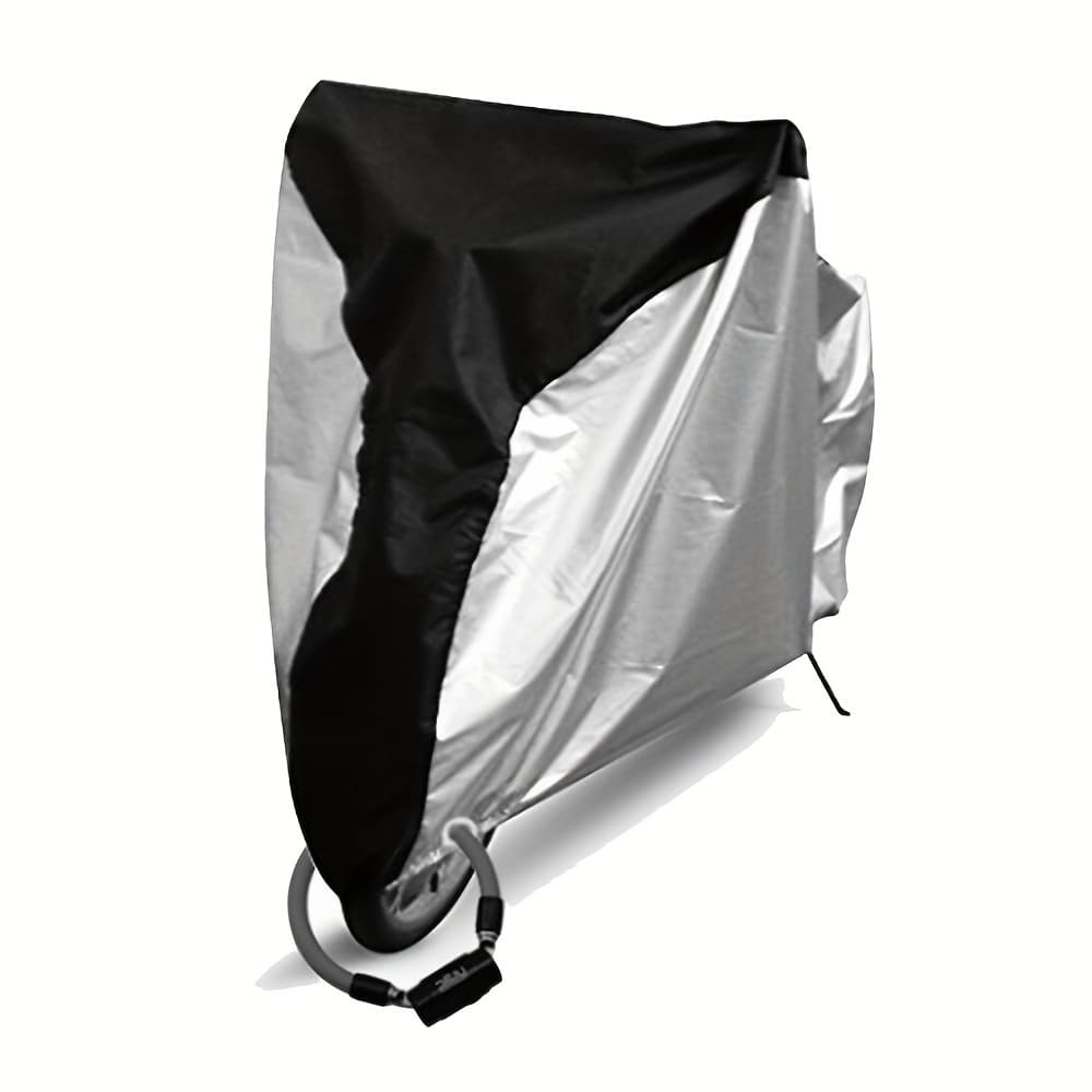 TEMU 1pc Bicycle Cover /l/xl Sizes, In All Black Or Silvery, Designed For Of Mountain Bikes, Road Bikes, And Off-road Motorcycles