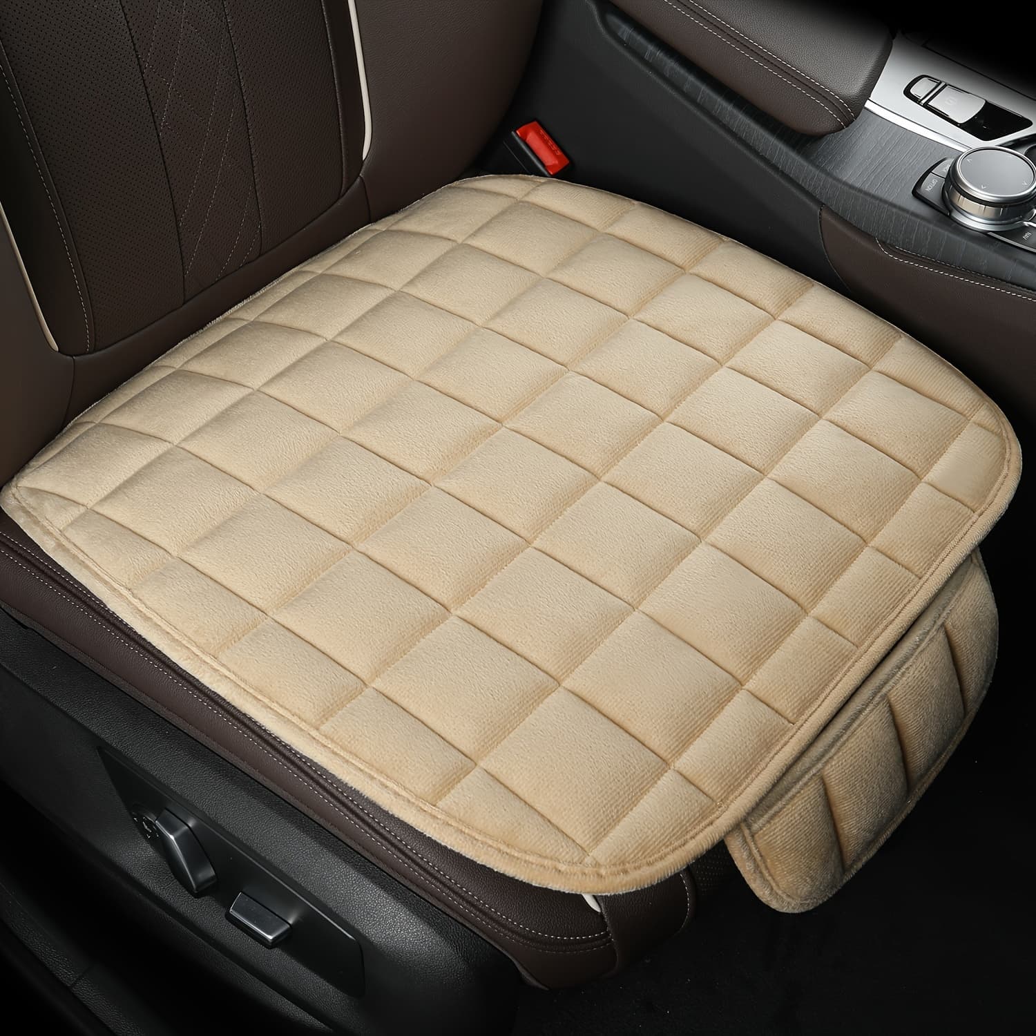 TEMU Car Seat Cover Winter Warm Seat Cushion Anti Slip Front Chair Seat Breathable Pad For Vehicle Auto Car Seat Protector