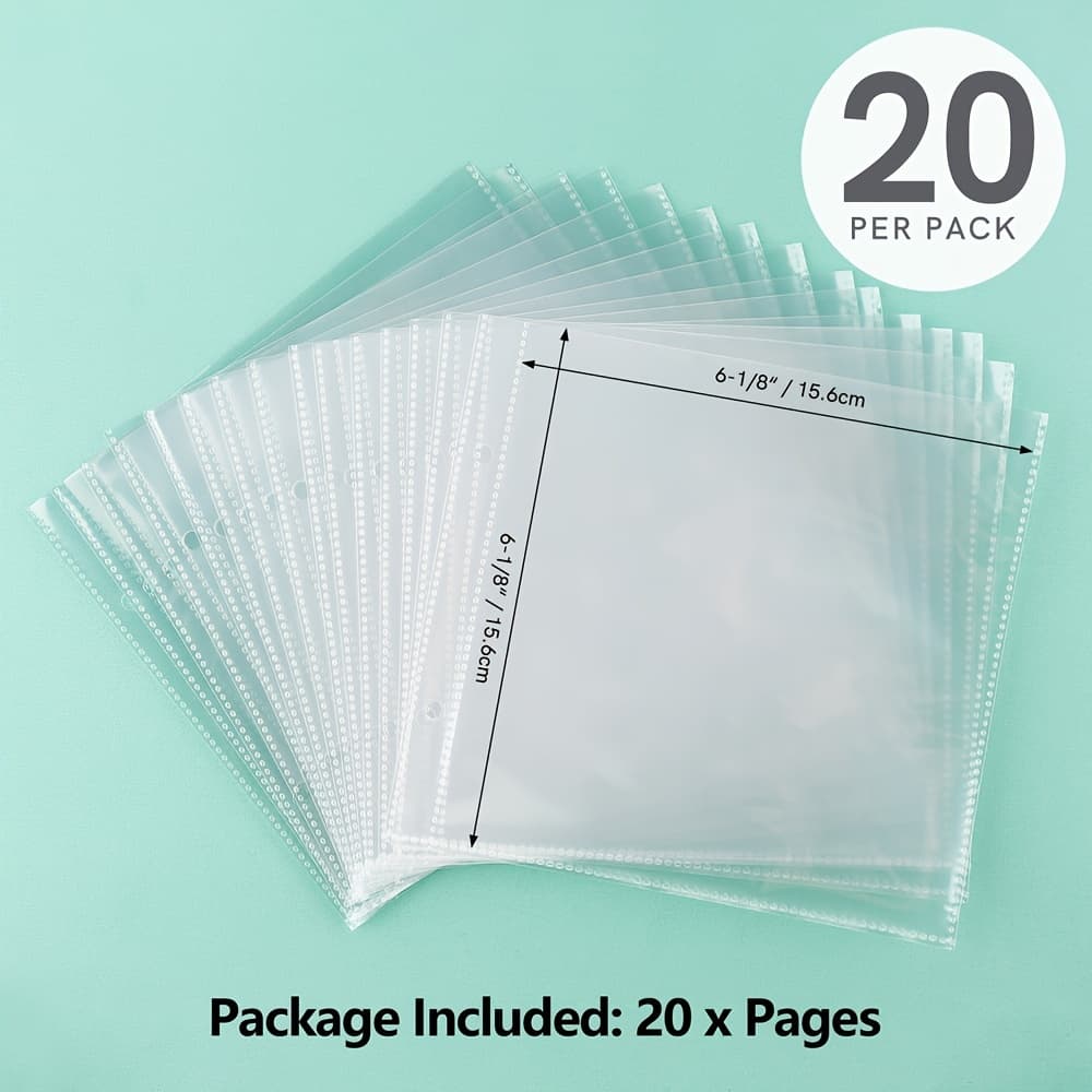 TEMU Storage Binder Tabs For Organizing Cookie Stencils And Cardstock, Designed For 6x6 Stencils