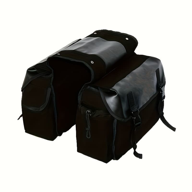 TEMU Unisex Adjustable Bike Pannier Bag - Rear Rack Bicycle Bag Suitable For Urban Commuting, Touring & Off- - Rear Rack Mount, Outdoor Panniers For & (no Front Bike Attachment Required)