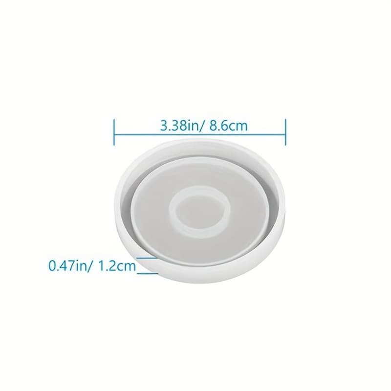 TEMU Round Coaster Plaster Silicone Mold Coaster Resin Mold Resin Concrete Cement Home Decoration Round Mold