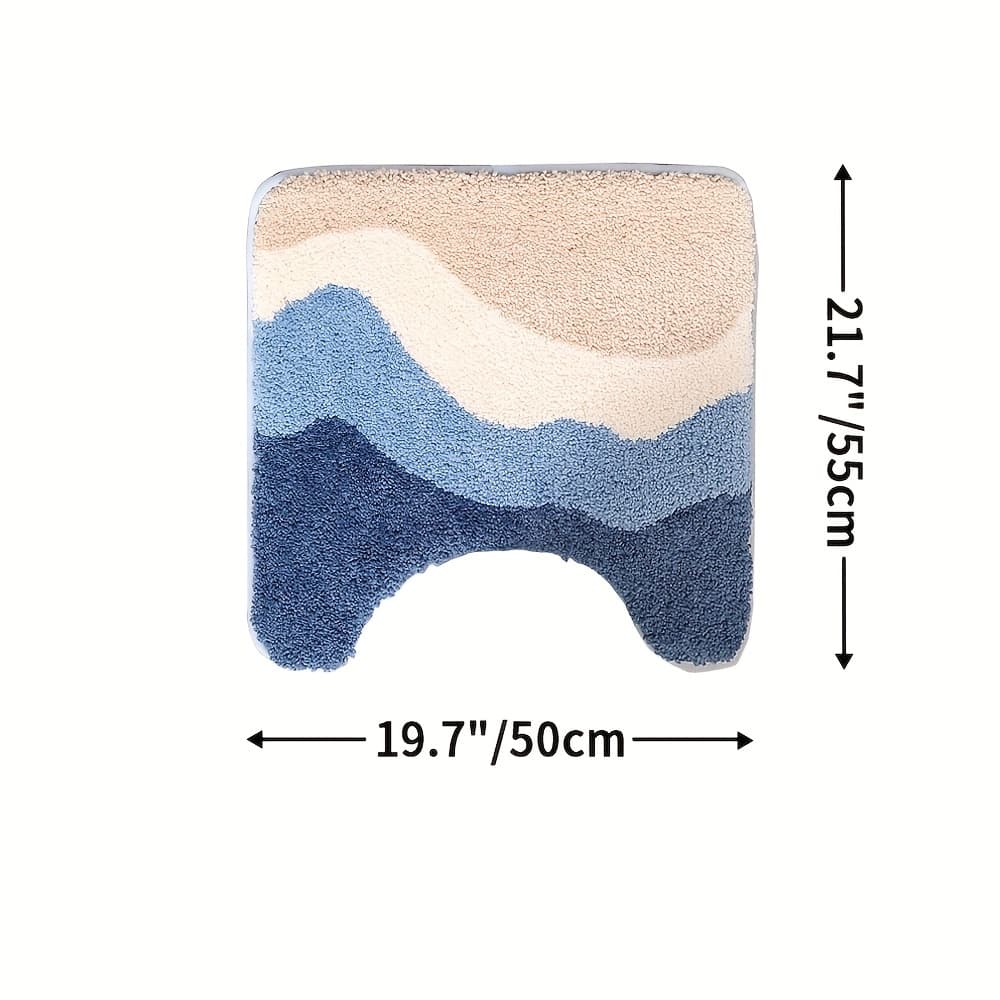 TEMU 1pc Bathroom Rug Mat, Absorbent Premium Bath Rug, Non-slip Comfortable Bath Mat For Bathroom Floor, Sink, Bathtub, Shower Room, Christmas Decoration Christmas Gift thumbnail 2