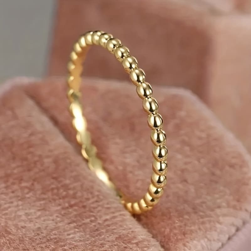 TEMU Readkiss Women's -plated Minimalist Circle Ring - Elegant Everyday Stackable Wedding, Anniversary & Gift, Plain For - Wear