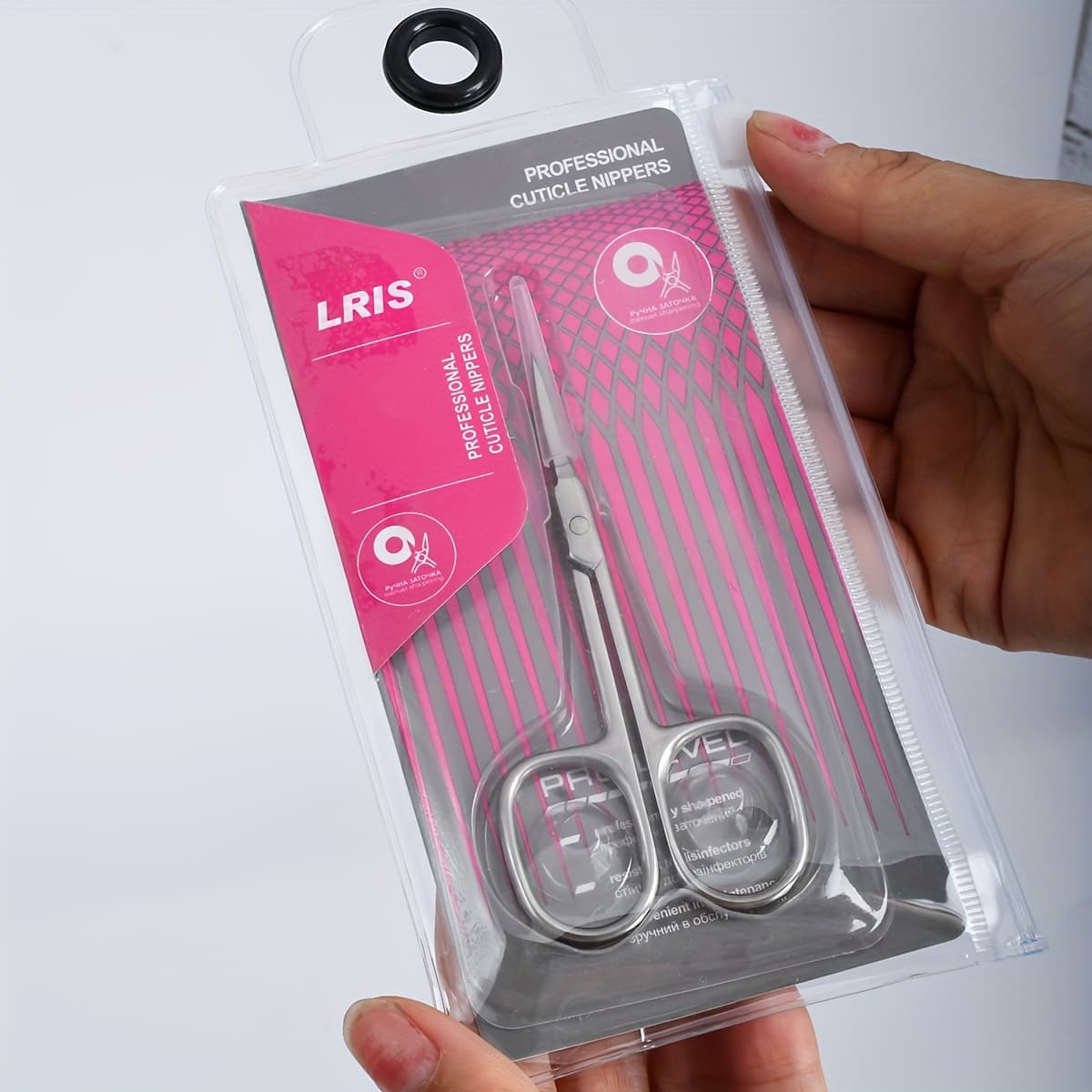 TEMU Left Hand Nail Art Tool, Stainless Steel Cuticle Nipper, -sharp Curved Thin Blade, Unscented, For Dead Skin Trimming And Nail Care