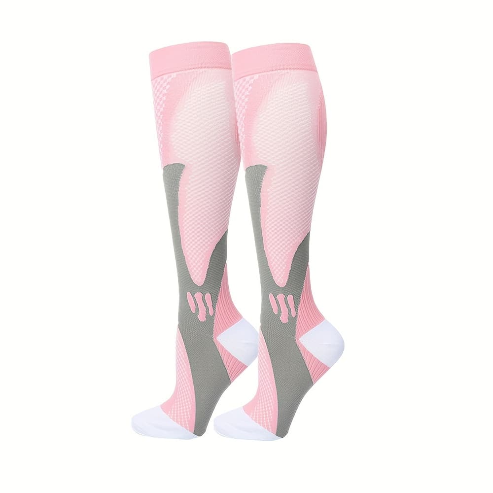 TEMU 1 Pair Sports Compression Socks For Women, Breathable And Comfortable Compression Calf Socks