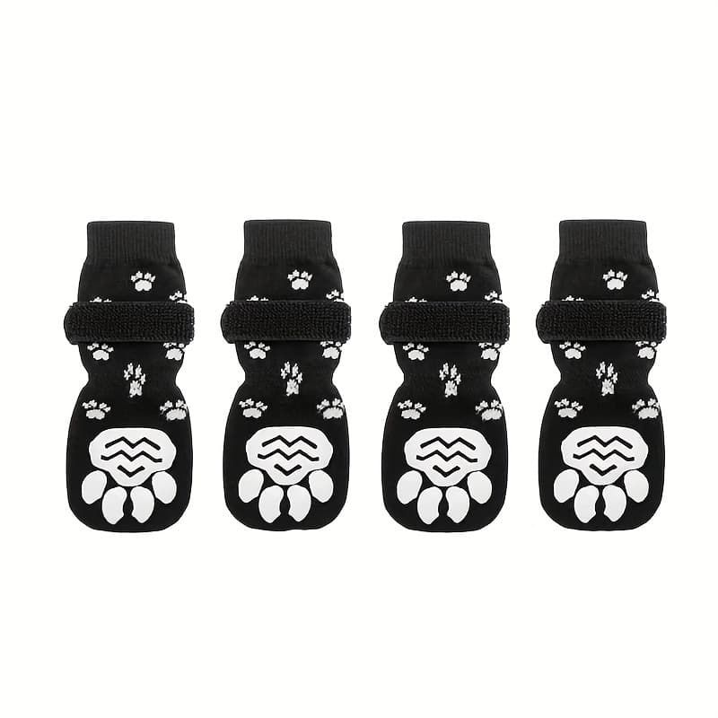 TEMU 4pcs Dog Non-slip Socks Shoes Breathable Outdoor Additions