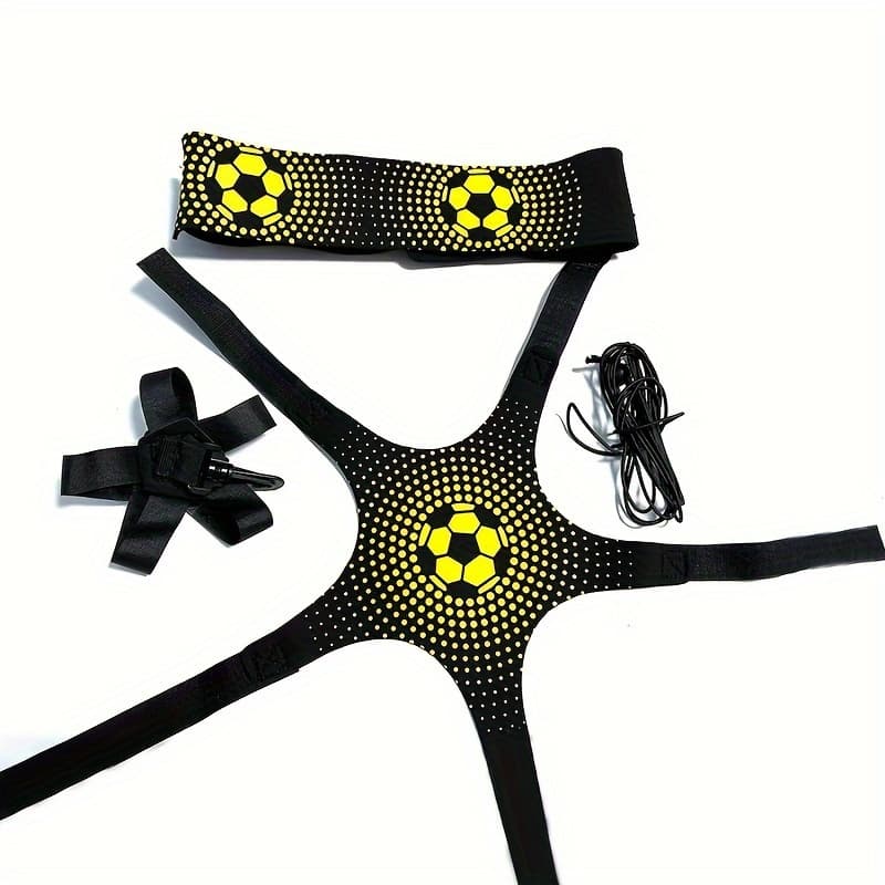 TEMU Football Kick Trainer For Single Practicing, Adjustable Elastic Soccer Ball Auxiliary Training Equipment, Football Training Belt