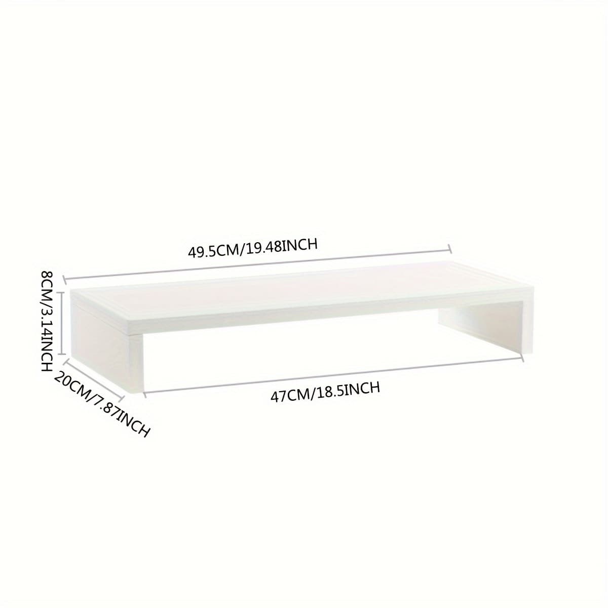 TEMU Computer Increased Elevated Monitor Bracket Raised Base Desktop Bracket Desktop Storage Rack Office Desk Storage Rack