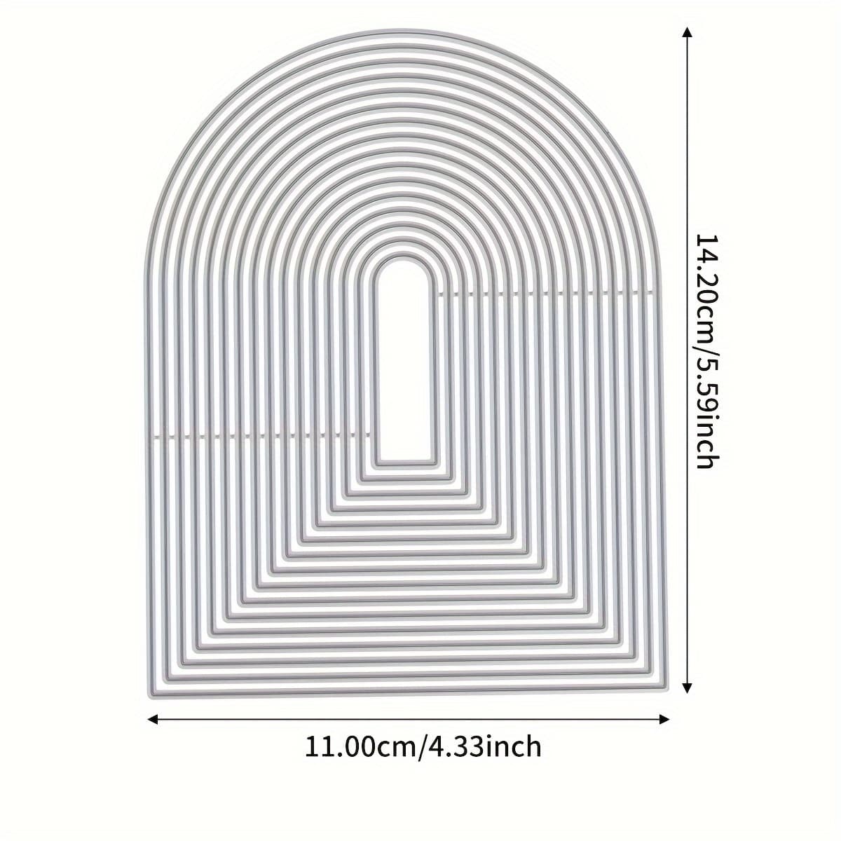 TEMU Basic Frame Die Cuts For Card Making, Metal Cutting Dies Embossing Paper Dies For Scrapbooking Album Supplies
