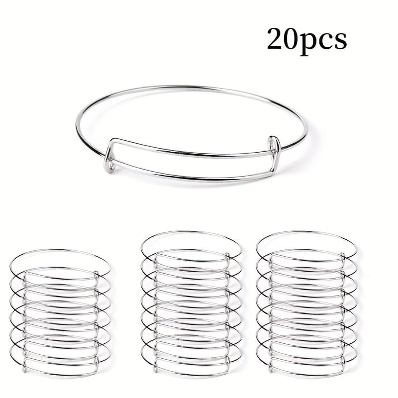 TEMU A Pack Of 20 Adjustable Small Iron Rings For Making Bracelets, Accessories For Jewelry Making & Beadwork Supplies