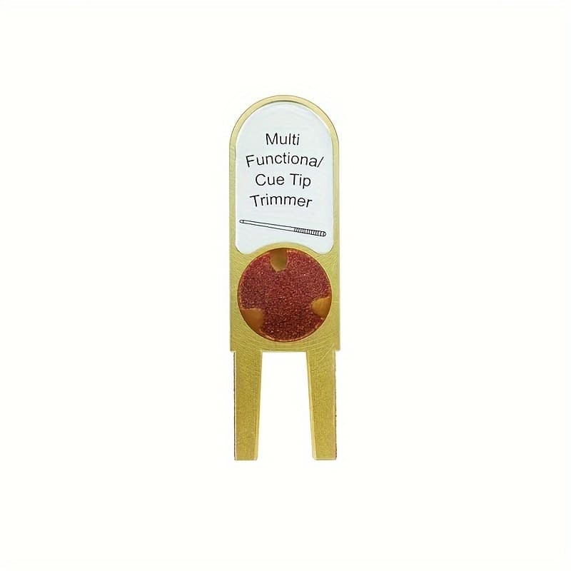 TEMU U Shape 5 In 1 Pool Cue Tip Repair Trimmers Tool -functional Tapper Shaper