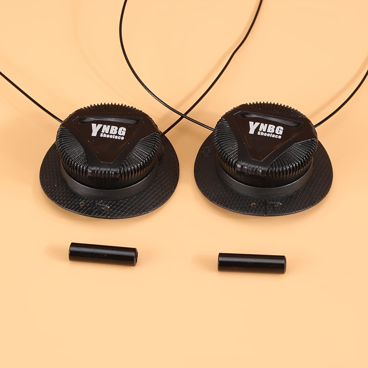 TEMU No-tie Shoelaces With Metal Wire Swivel Buckles - 1 Pair, For Sneakers & Boots, Automatic ,