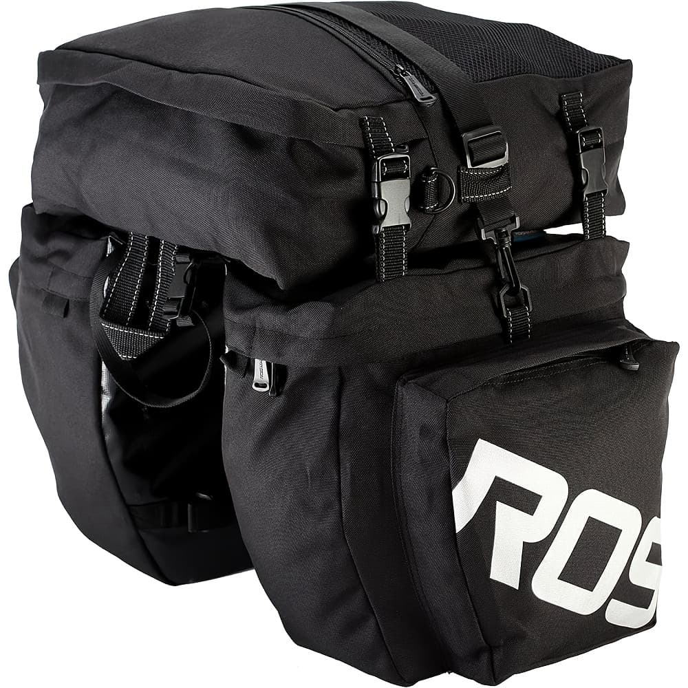 TEMU Le Dazzle Motorcycle Bike Large-capacity Pannier Bag Rear Rack 3 In 1 Riding Bike Rear Bag (37l)
