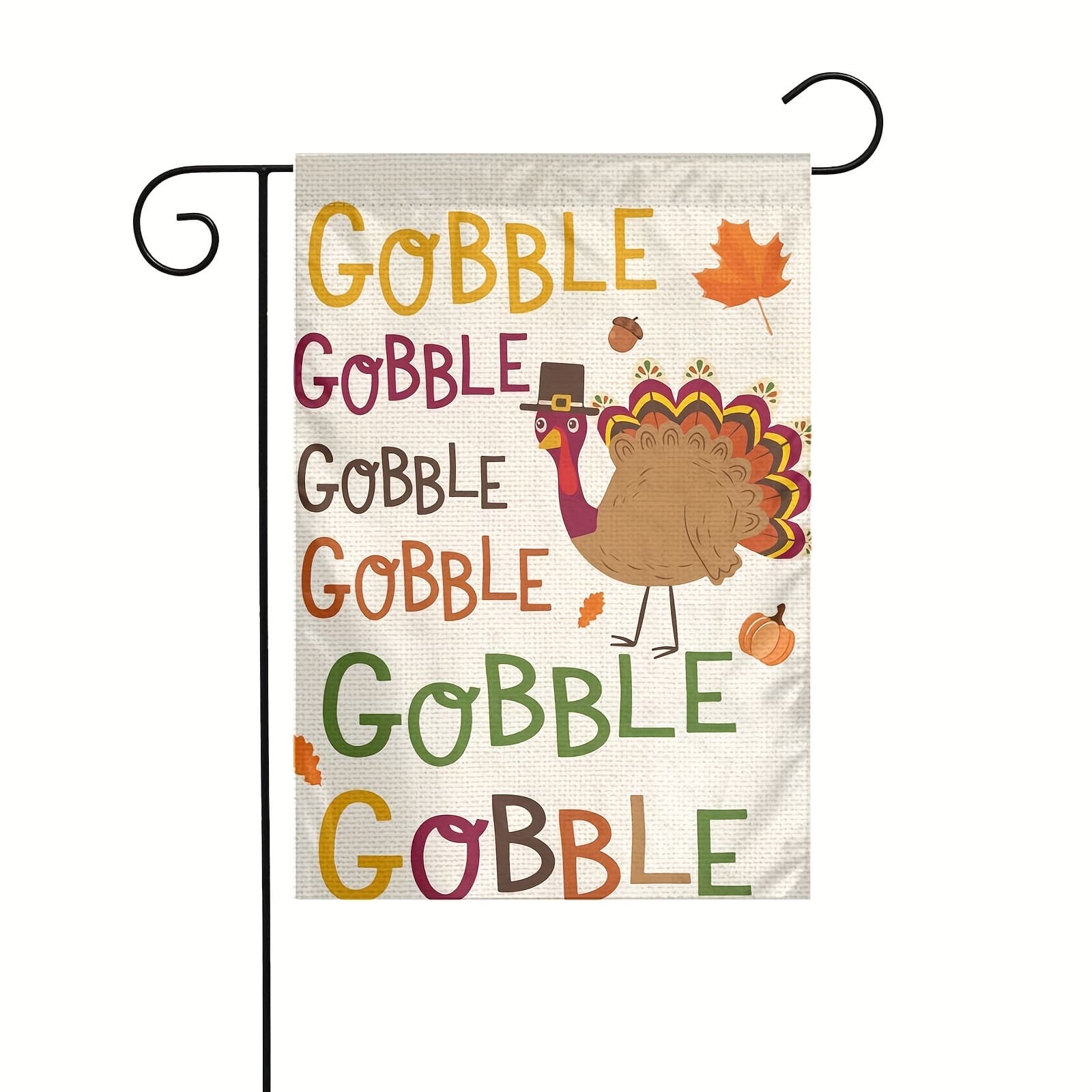 TEMU Turkish Garden Flag, Autumn Thanksgiving Yard Outdoor Decorative Flag, Flag For All , Home Decor, Holiday Decoration, 1pc Double-sided Printed Yard Garden Flag, No Flagpole, 12×18 Inches