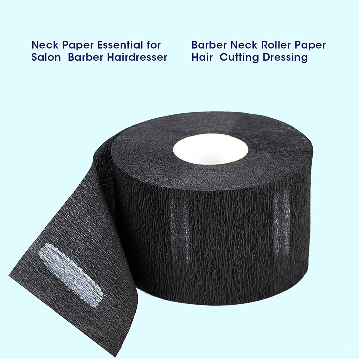 TEMU .1pc Black Hair Cutting Scarf Beauty Hair Tools Special Neck Protective Paper For Perm And Coloring|a Roll Of 70 Sheets