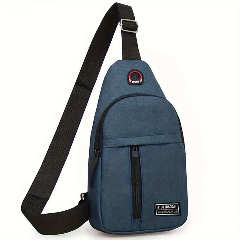 TEMU Chest Bag Men's Crossbody Bag Canvas Shoulder Bag Chest Bag Casual Small Bag Backpack Men's Bag [pull Head Random]