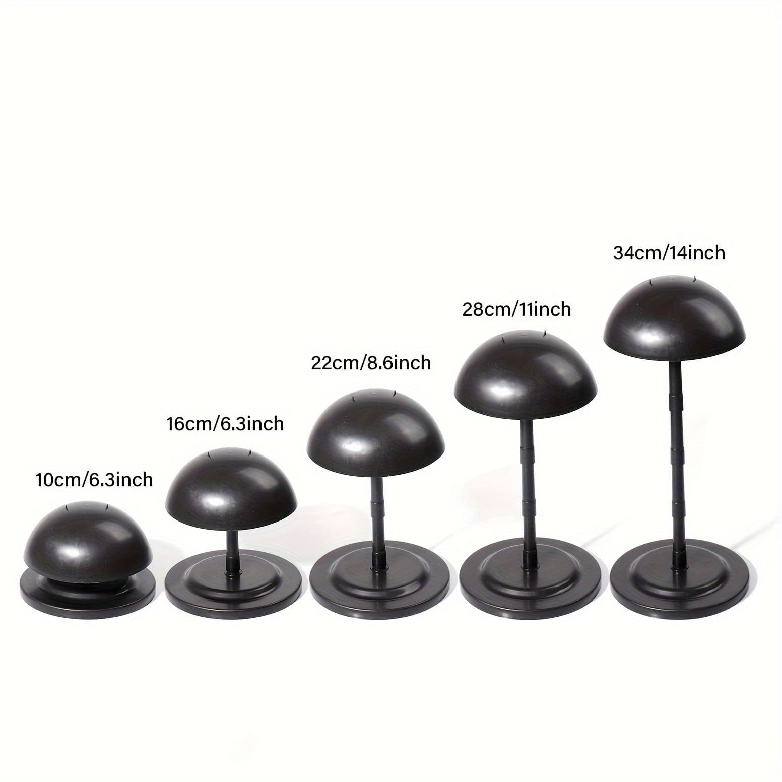 TEMU Portable Wig And Hat Display Rack Adjustable Wig Stand Ideal For