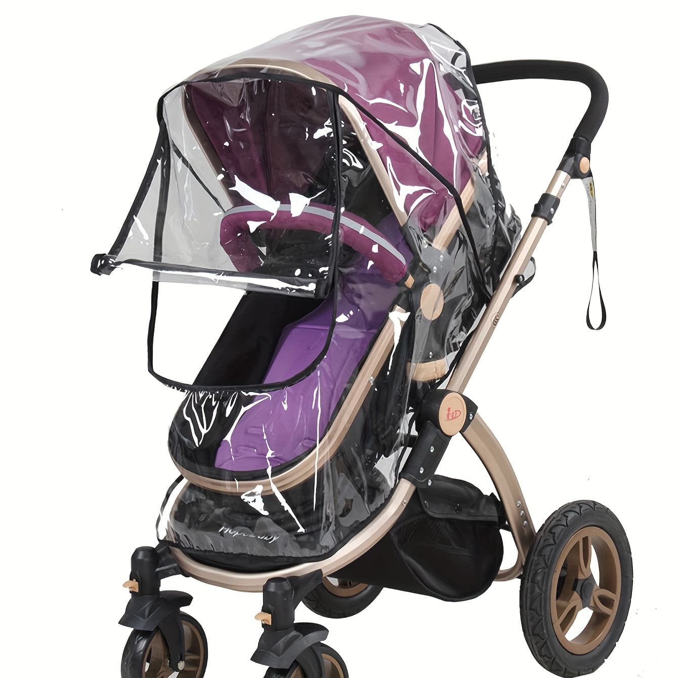TEMU Universal Stroller Rain Cover, High-view Stroller Rain Cover, Windproof Stroller Cover For Children's Strollers