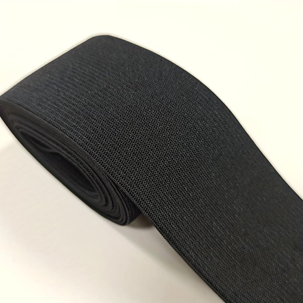 TEMU 3 Yards/pack 5cm/6cm Wide Black White Sewing Elastic Band Hairband Pants Clothing Sewing Supplies