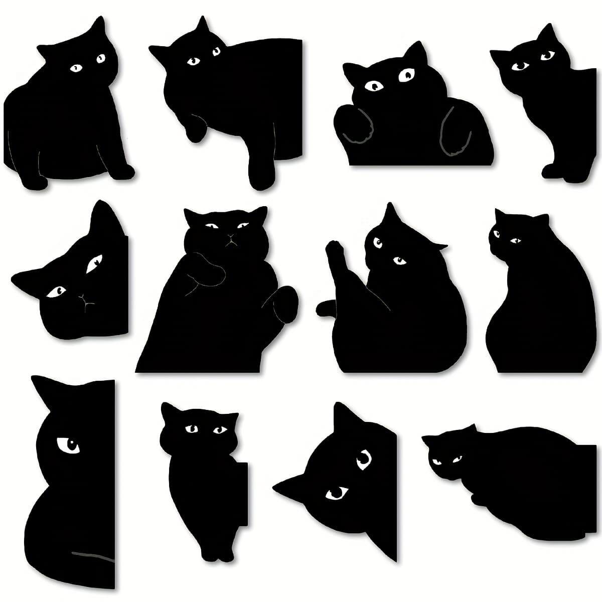 TEMU 6/12pcs Set Magnetic Bookmarks, Cute Cat Magnets Bookmark Clips For Female Teachers, Students, Book Lovers, School, Office, And Home Use