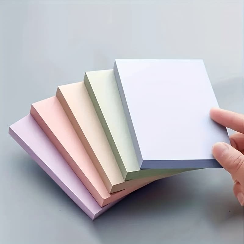 TEMU 500 Sheets Of Colored Sticky Notes In , Portable Note Pads For Student Notes, Self-stick Notebook On Note Paper For School And Office Use