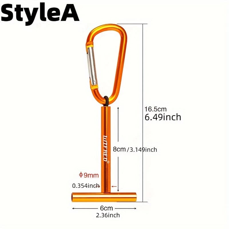 TEMU Fly Fishing Line Organizer - Multi-functional, Shoulder-mounted Reel With Colorful Identification System, Aluminum Alloy