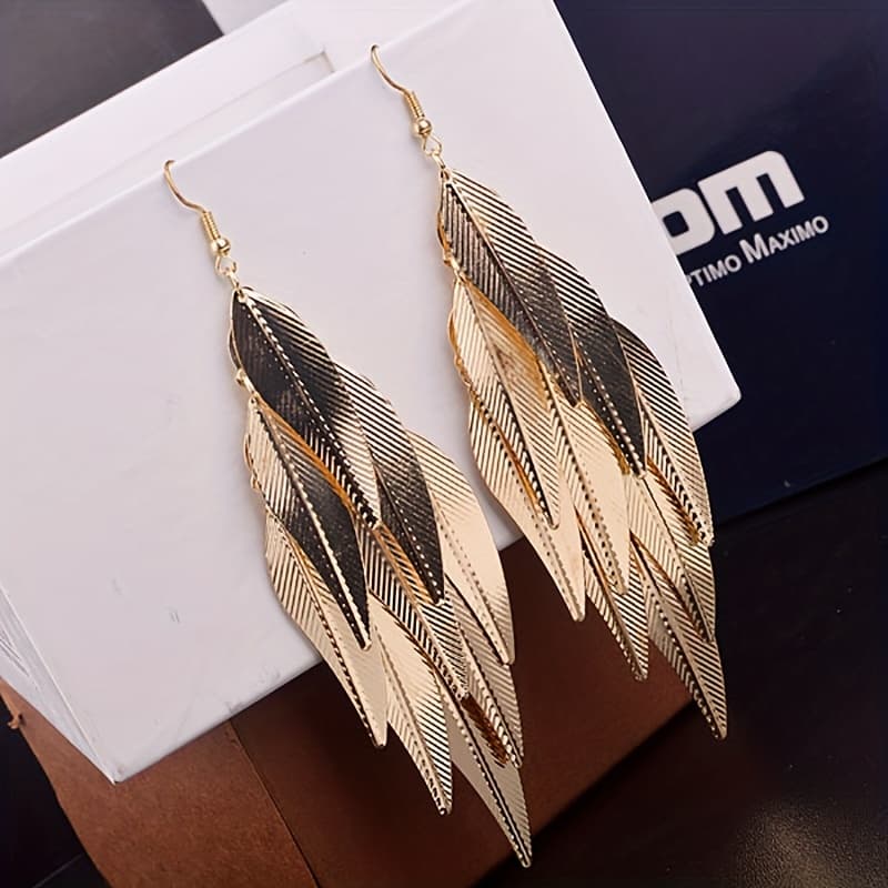 TEMU European And American Cross-border New Temperament Earrings Baroque Long Earrings Additions Wholesale