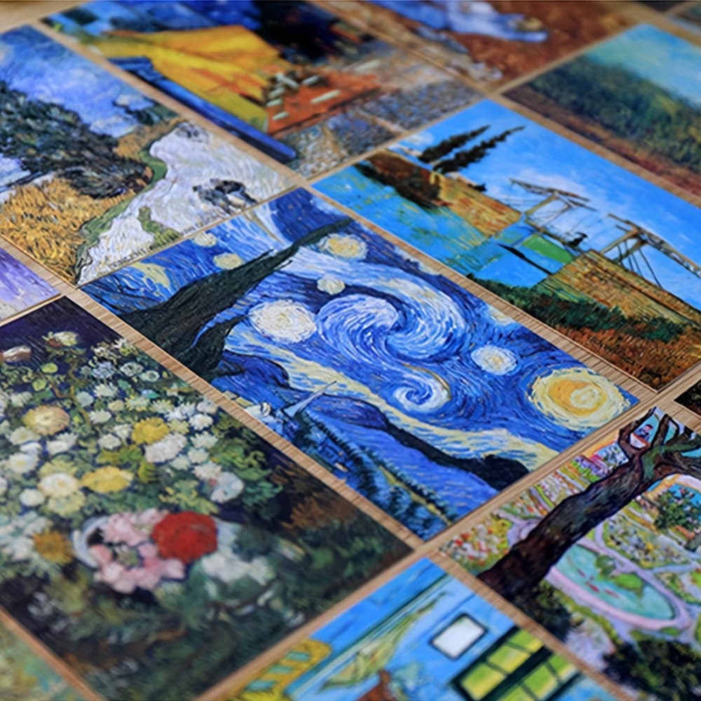 TEMU 30 Postcards Featuring Van 's Starry Night Oil Paintings