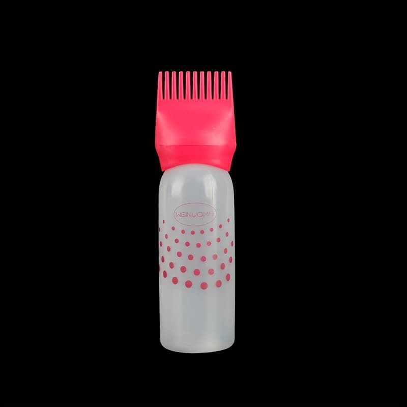 TEMU 1pc/2pcs/5pcs 170ml Hair Dye Refillable Bottle Applicator Comb Oil Comb Dispensing Salon Hair Coloring Hairdressing Styling Tool