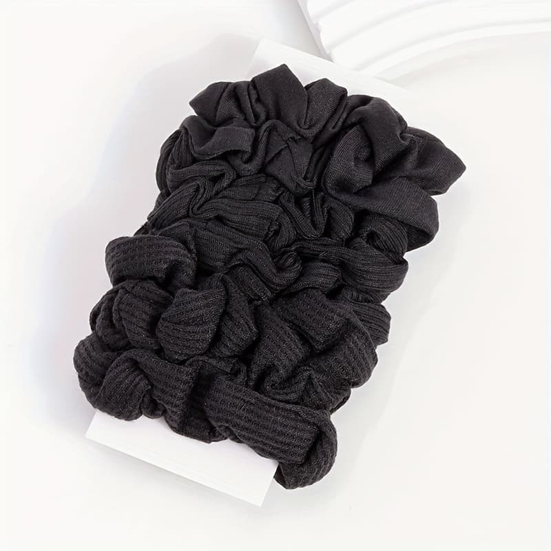 TEMU 8pcs Women' Color Fabric Simple Hair Ties