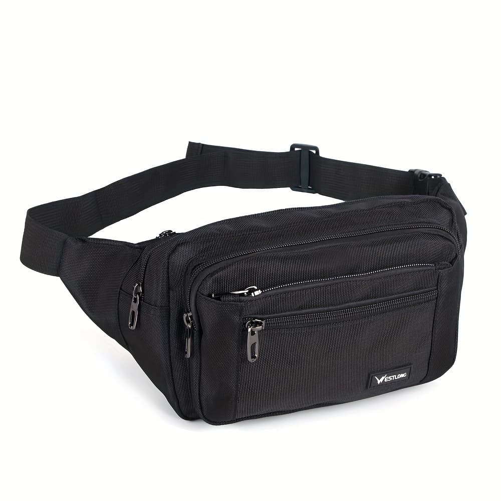 TEMU Casual Waist Pack, Outdoor Sports Running Chest Bag, Unisex Crossbody Bag, Multi-functional Coin Purse
