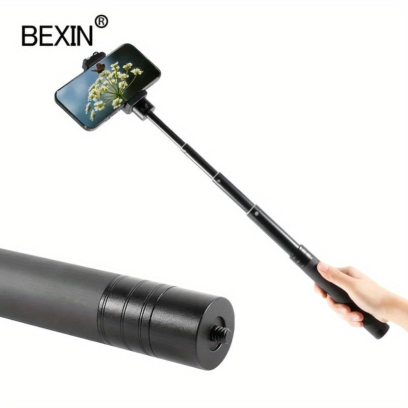 TEMU P275a Aluminum Alloy Camera Monopod With Tripod Mount - Lightweight, Extension Rod