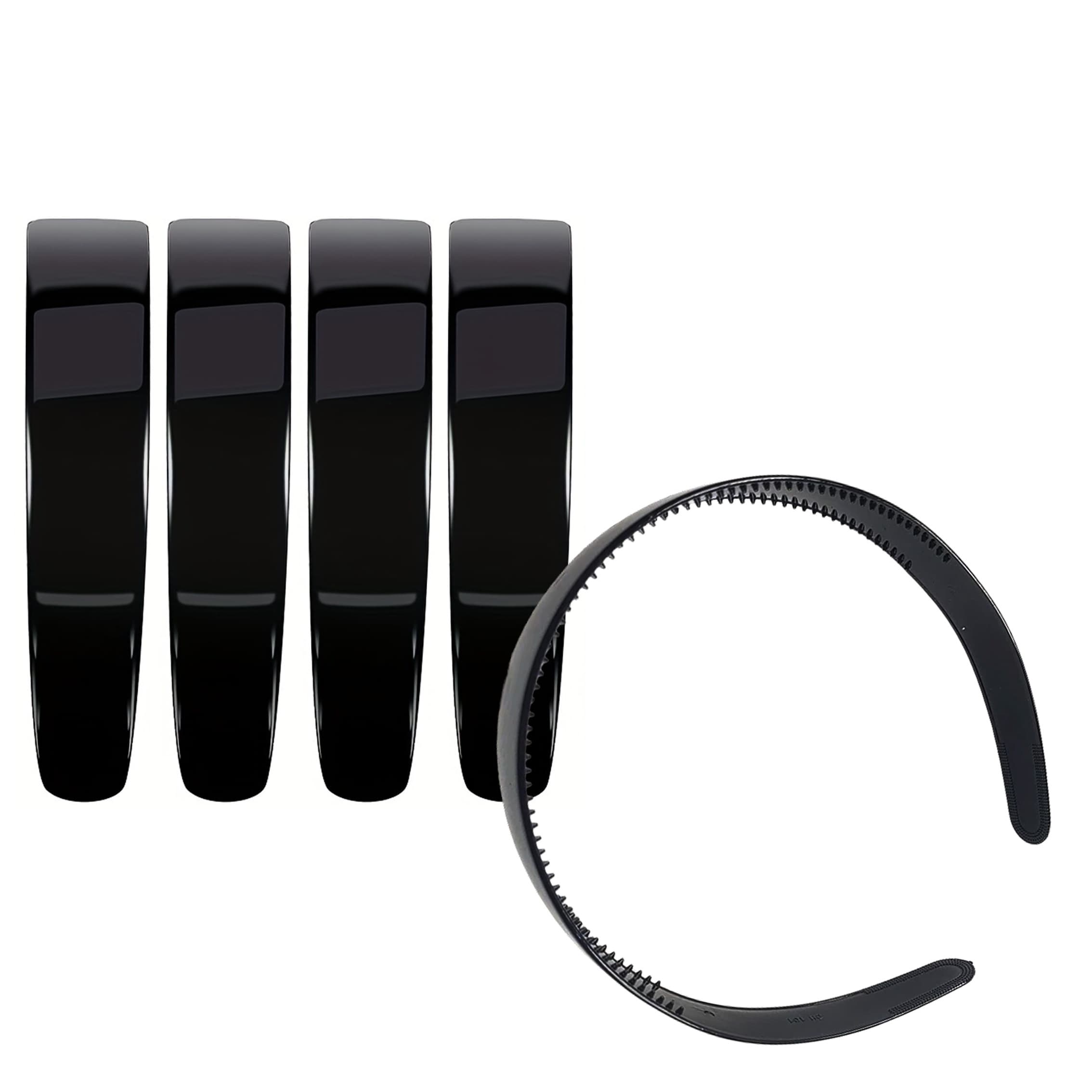 TEMU 5/10pcs Headband Hair Bands Comfortable Non-slip Hair Bands Black