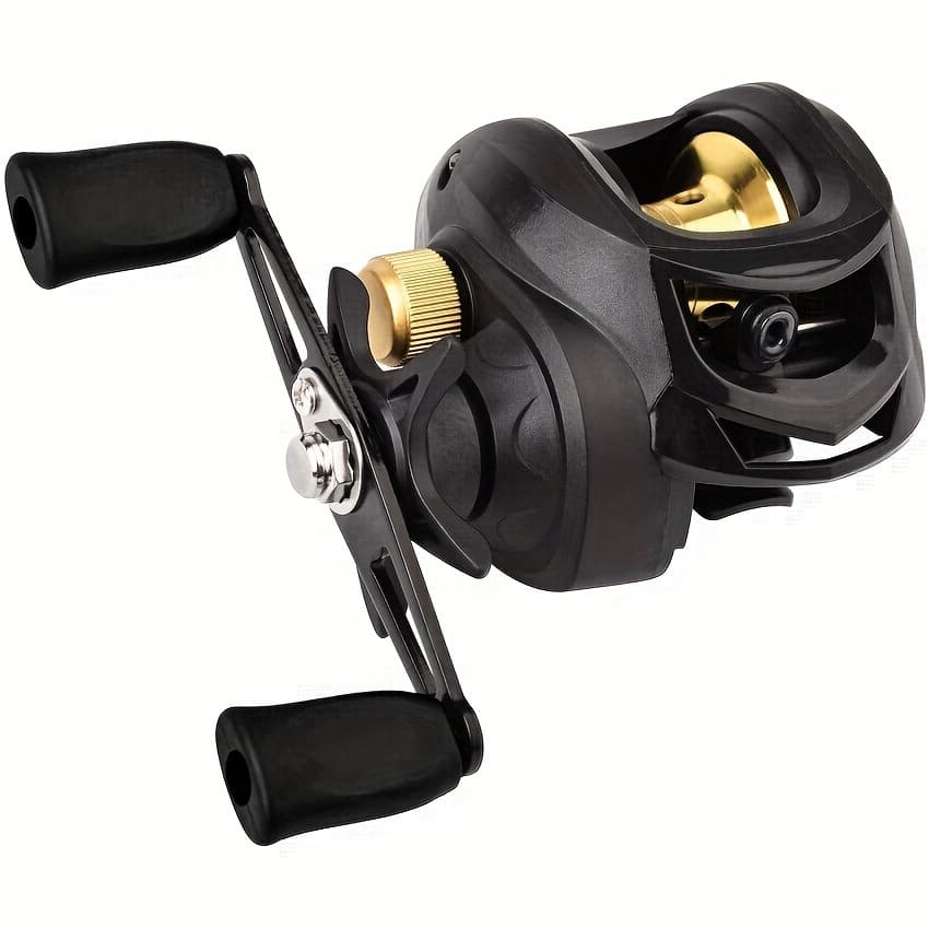 TEMU Versatile Baitcasting Fishing Reel - , 7.2:1 Gear Ratio For Freshwater & Saltwater Angling, Durable Aluminum Alloy & Abs Construction, Multicolor, Best For Christmas, Perfect For Thanksgiving