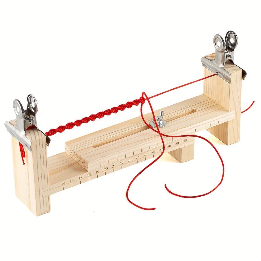 TEMU 1pc Handmade Rope Maker Tool Bracelet Weaving Tool Wire Rope Fixing Rack Hand Rope Weaving Rack