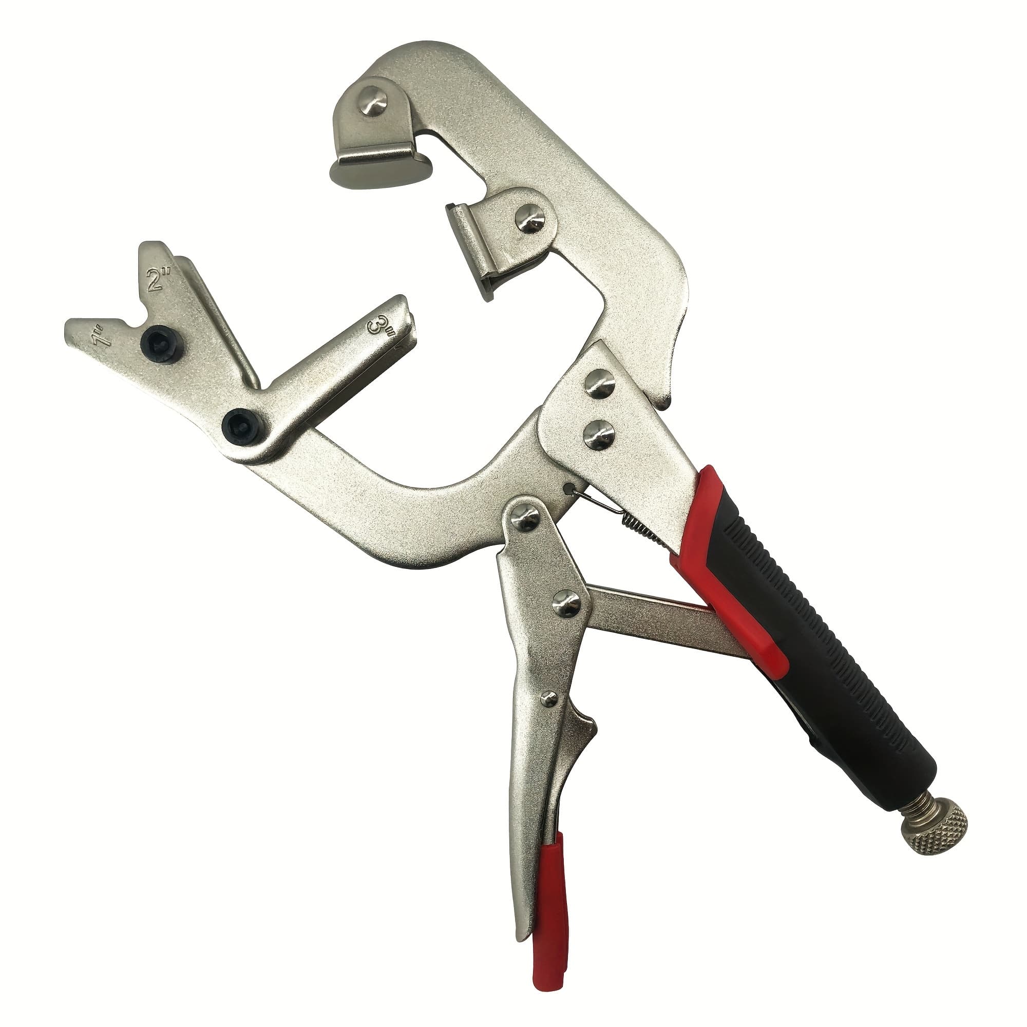 TEMU Welding Pipe Pliers Clamp, Fast Release, C-clamp Locking With Large V-pads, 10-inch