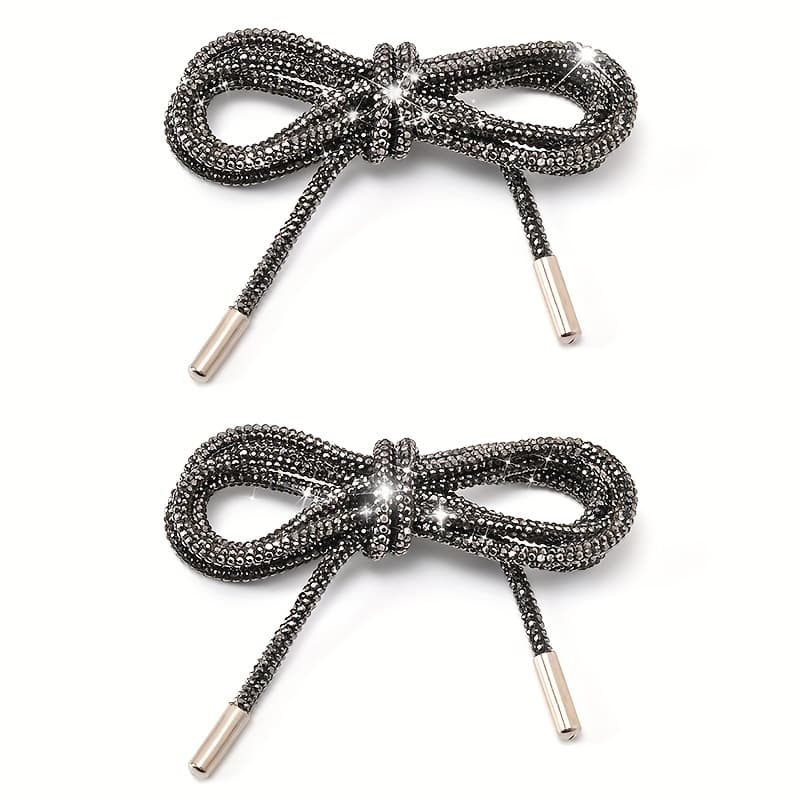 TEMU 1 Pair Shoe Lace Luxury Shoelace Bright String Cross Braiding Strap Diy Drawstring
