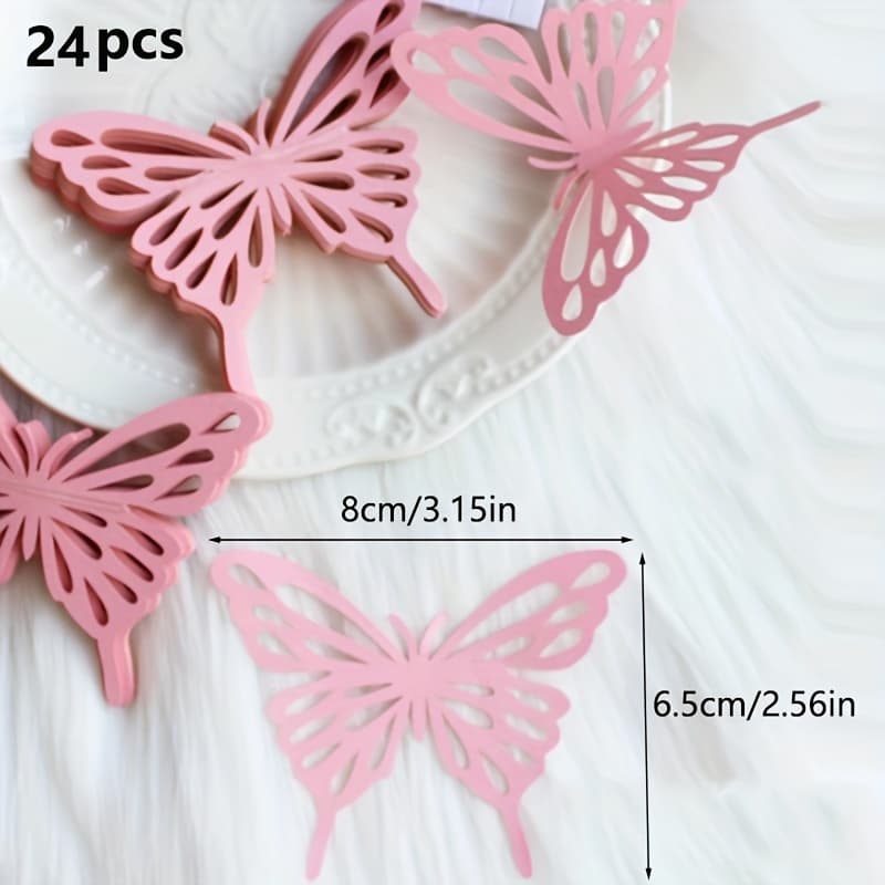 TEMU 24pcs, Pink Wedding, Birthday, Holiday Party Decoration Supplies Wall Decor