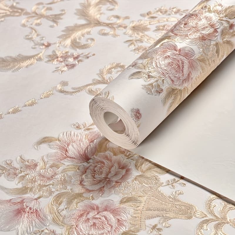 TEMU 1 Roll 3d Wallpaper, Self-adhesive Three-dimensional Non-woven Fabric Household Adhesive Wallpaper, Bedroom Wall Decoration, Living Room Tv Background Wallpaper